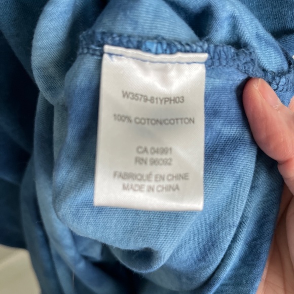 Tie dyed blue T-shirt dress - Picture 5 of 5